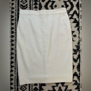 Jcrew white pencil skirt size 2